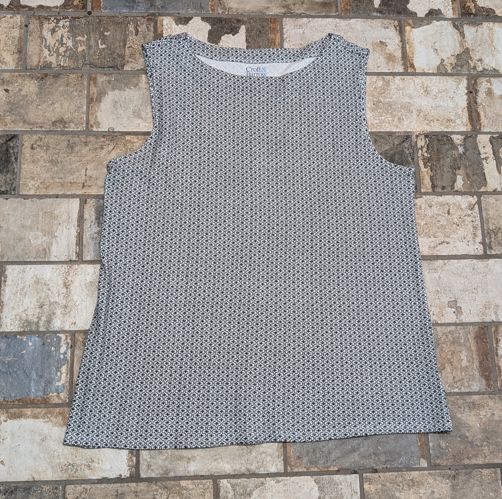 Women's Croft & Barrow Boatneck Tank Top Foulard Women's Large